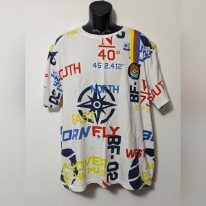 Men's Born Fly Destination White T-shirt Size XXL